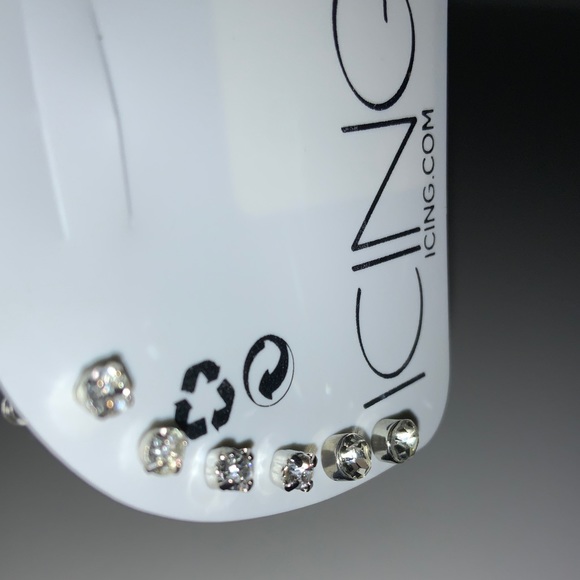 Sparkling Stud Earrings (3 pairs) - Picture 6 of 6